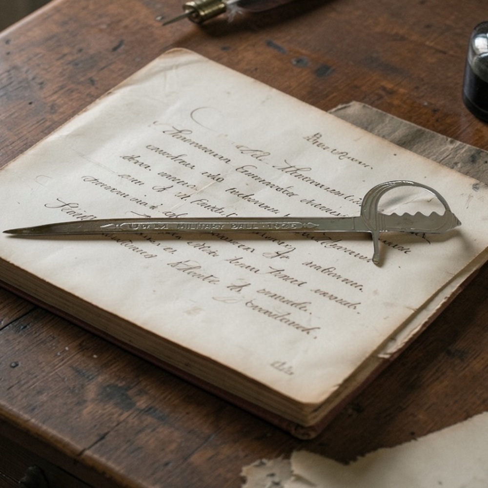 Antique U of M Military Ball 1925 Sword Envelope Opener